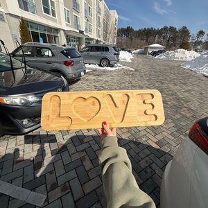 Wooden Love Sign